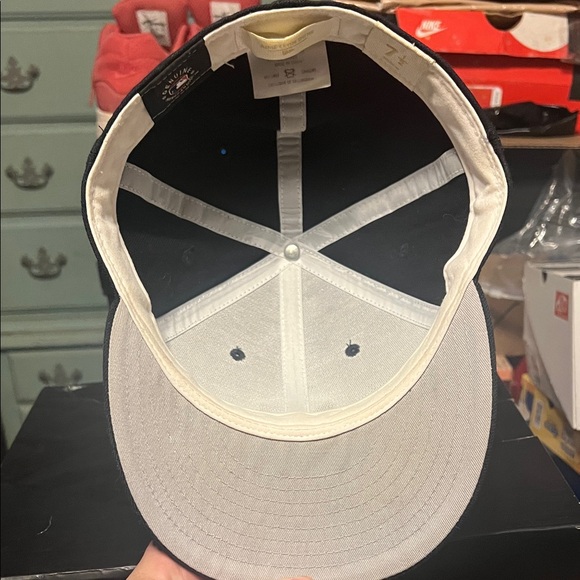 AIME LEON DORE X NEW ERA CHAIN STITCH YANKEES FITTED HAT 7 1/2 NAVY - Picture 6 of 9